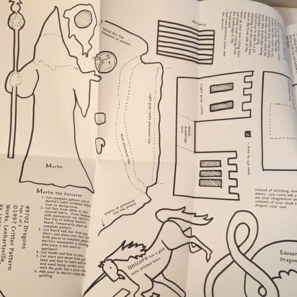 Dragon Quilt Pattern & Instructions New - Picture 6 of 10